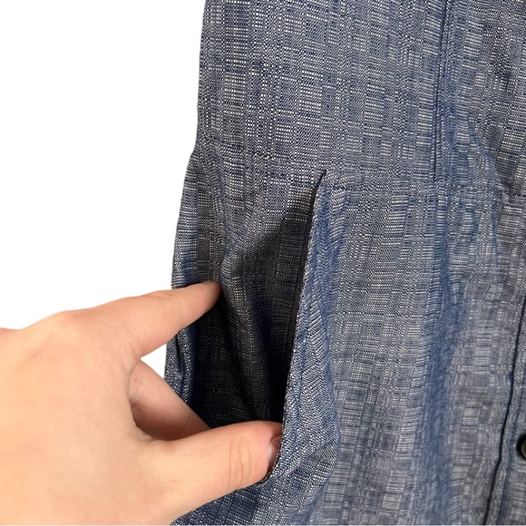 NWT Derek Lam for Design Nation Chambray Button Front Jumper Dress 6 - Picture 5 of 10